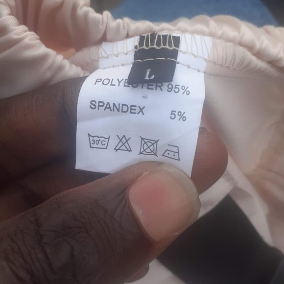 Jogger pant with belt, Belted Reflective Jogger Pant Lrg, Y2K Sporty Chic Summer - Picture 4 of 4